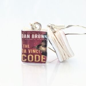 Dan Brown's The Davinci Code Mini Book Earrings